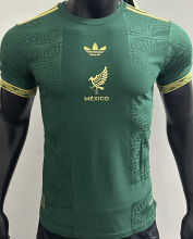 2025 Mexico Green Special Edition Player Version Soccer Jersey 胸前鸟