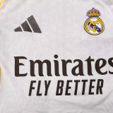 2025/26 RM Home White Player Version Kids Jersey 球员版童装