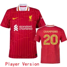 CHAMPIONS # 20 LFC Home Player Version Soccer Jersey 2024/25 ★★ 球员版