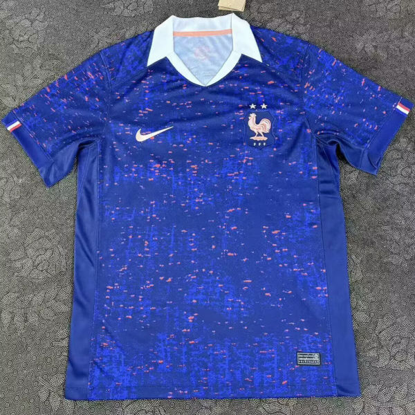 2025/26 France Home Blue Fans Soccer Jersey