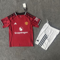 2025/26 M Utd Home Red Kids Soccer Jersey