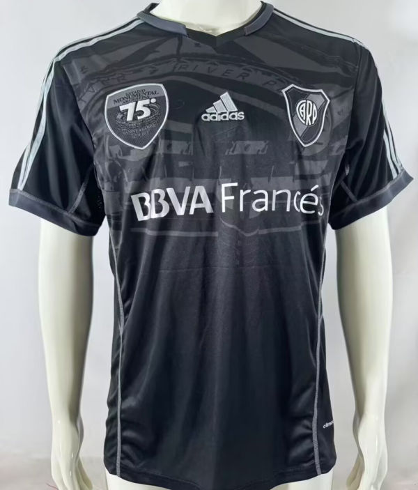 2013/14 River Plate 75TH Black Retro Fans Soccer Jersey