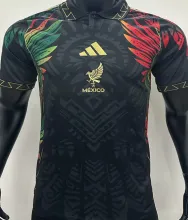 2025 Mexico Special Edition Player Version Soccer Jersey 肩膀边红边绿
