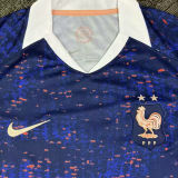 2025/26 France Home Blue Fans Soccer Jersey