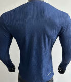 2025/26 PSG Home Blue Player Version Long Sleeve Soccer Jersey