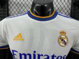 2021/22 RM Home White Player Version Soccer Jersey