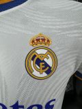 2021/22 RM Home White Player Version Soccer Jersey
