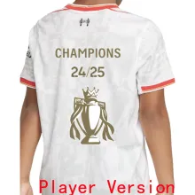 CHAMPIONS 24/25 LFC Third Player Version Soccer Jersey 2024/25 ★★ 带胸前小章 球员版