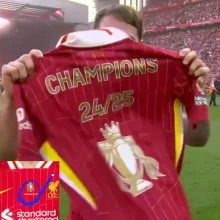 CHAMPIONS 24/25 LFC 1:1 Quality Home Fans Soccer Jersey 2024/25 ★★带胸前小章