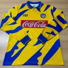 1995/96 Tigres Home Yellow Retro Long Sleeve Soccer Jersey