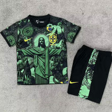 2024/25 Brazil Blue Special Edition Kids Soccer Jersey