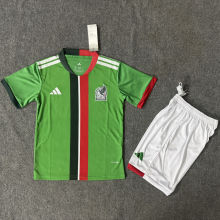 2025/26 Mexico Home Green Kids Soccer Jersey