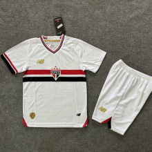 2025/26 Sao Paulo Home Kids Soccer Jersey