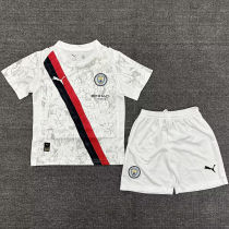 2025/26 Man City Away Kids Soccer Jersey