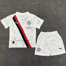2025/26 Man City Away Kids Soccer Jersey