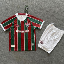 2025/26 Fluminense Home Kids Soccer Jersey