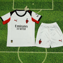 2025/26 AC Milan Away White Kids Soccer Jersey