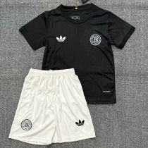 2025 Germany 125Th  Anniversary Black Kids Soccer Jersey