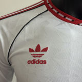 2025/26 M Utd White Retro Style Player Version Soccer Jersey