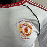 2025/26 M Utd White Retro Style Player Version Soccer Jersey