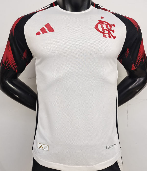 2025/26 Flamengo Away White Player Version Soccer Jersey