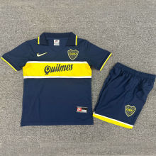 1996/97 Boca Home Blue Retro Kids Soccer Jersey