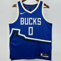 2025/26 Bucks LILLARD #0 Blue City Edition NBA Jerseys