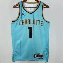 2025/26 Hornets BALL #1 Blue City Edition NBA Jerseys