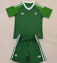 2025/26 Argentina Green Goalkeeper Kids Soccer Jersey 阿根~