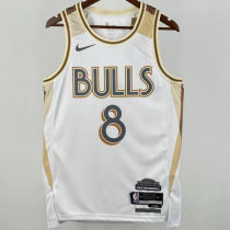 2025/26 Bulls LAVINE #8 White City Edition NBA Jerseys