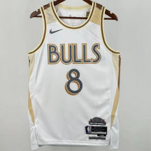 2025/26 Bulls LAVINE #8 White City Edition NBA Jerseys