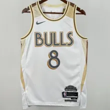 2025/26 Bulls LAVINE #8 White City Edition NBA Jerseys