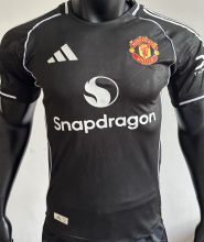 2025/26 M Utd Black Special Edition Player Version Soccer Jersey
