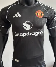 2025/26 M Utd Black Special Edition Player Version Soccer Jersey