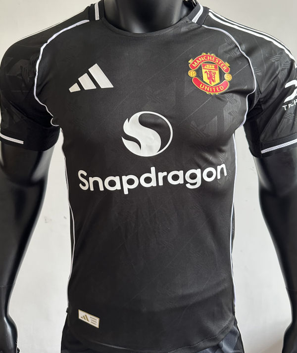 2025/26 M Utd Black Special Edition Player Version Soccer Jersey