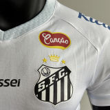 2025/26 Santos Home White Player Version Soccer Jersey 带全广告