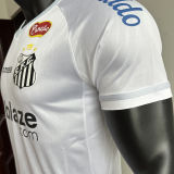 2025/26 Santos Home White Player Version Soccer Jersey 带全广告