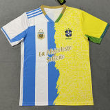 NAMA KAMU #10  Argentina x Brazil Special Edition Fans Soccer Jersey