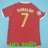 2006/07 M Utd Home Red Retro Player Version Long Sleeve Jersey 球员版长袖