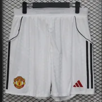 2025/26 M Utd White Player Version Shorts Pants 球员版