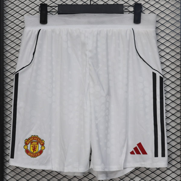 2025/26 M Utd White Player Version Shorts Pants 球员版