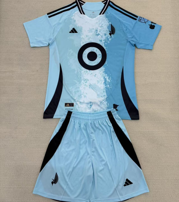 2025/26 Minnesota United Away Kids Soccer Jersey 明尼苏达联
