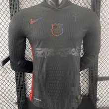 2024/25 BA x Travis Scott Away Player Version Long Sleeve Soccer Jersey 长袖 球员版 胸前 新 广告