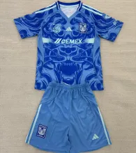 2025/26 U.A.N.L Tige Away Blue Kids Soccer Jersey