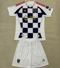 2025/26 Real Salk Lake Away Kids Soccer Jersey 皇家盐湖城