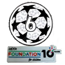 UEFA Champions League CUP 6 Patch 2025/26  欧冠章 6 字杯+ 10周年公平条 (You can buy it Or tell me to print it on the Jersey )