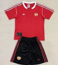 2025 M Utd Retro Style Kids Soccer Jersey