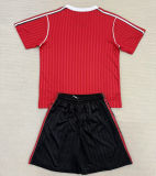 2025 M Utd Retro Style Kids Soccer Jersey