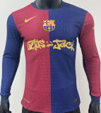 2024/25 BA x Travis Scott Home Player Version Long Sleeve Soccer Jersey 长袖 球员版 胸前 新 广告
