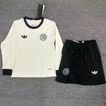 2025 Germany 125Th  Anniversary White Kids Long Sleeve Soccer Jersey长袖童装